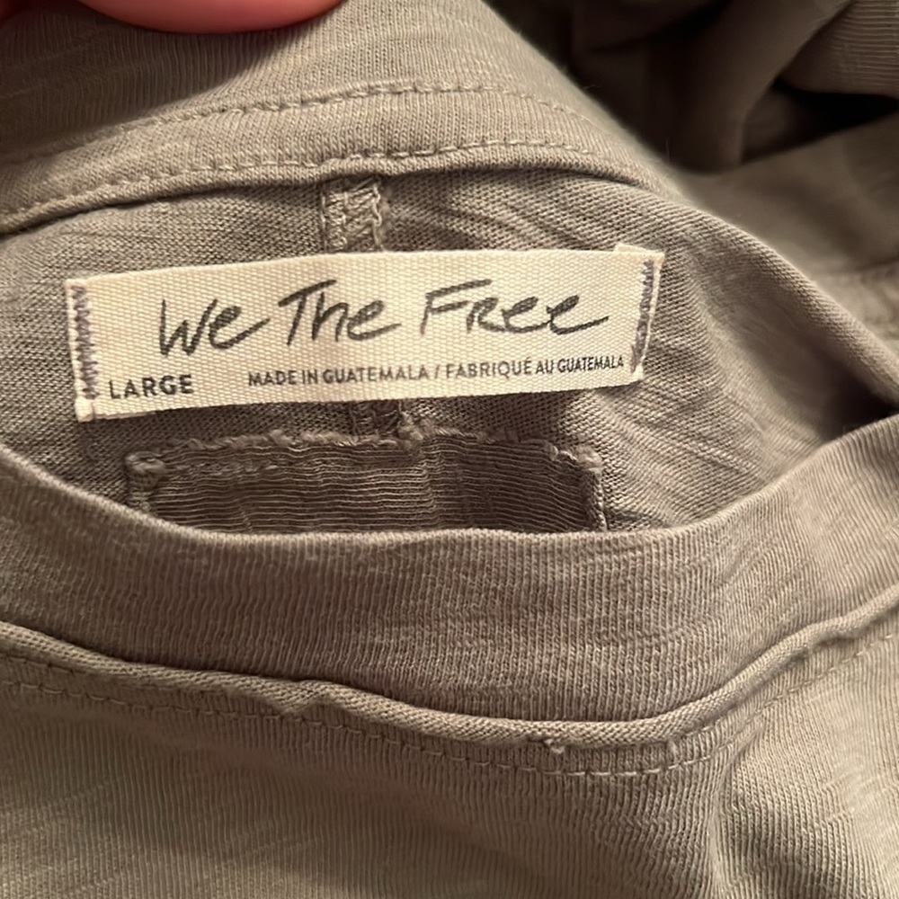 NWOT Free People We The Free Arden Tee in Ivy League Size Large - Picture 4 of 4